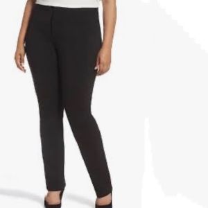 NYDJ Stretch Knit Straight Leg pants Black sz 16